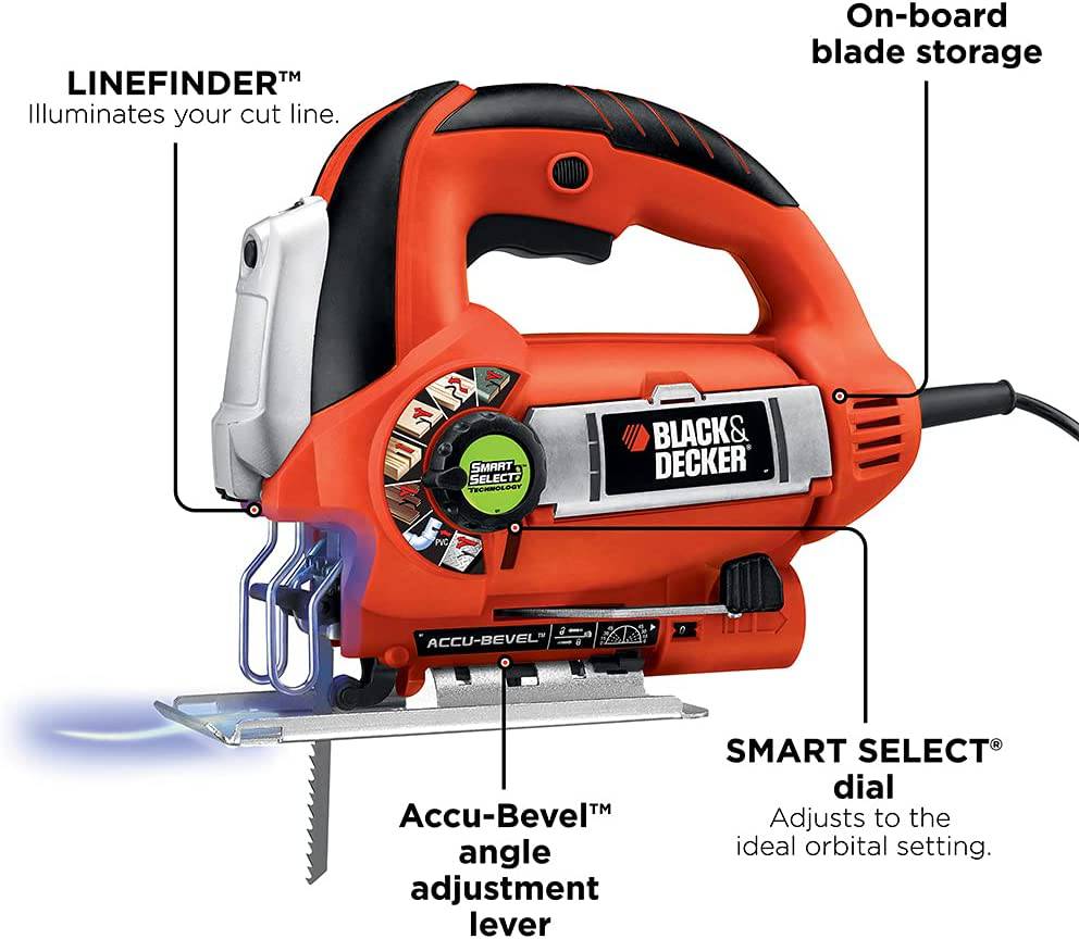 Sierra caladora BLACK+DECKER, 6,0 amperios (JS670V) - DIGVICE MX