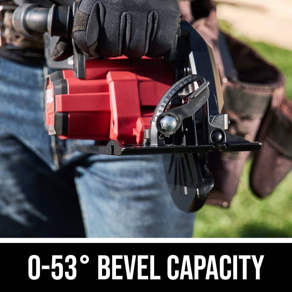 SKIL 2x20V PWR CORE 20 XP Kit de sierra circular con mango trasero sin escobillas de 7-1/4" Incluye dos baterías de 5.0Ah y cargador de dos puertos Auto PWR JUMP-CR5429B-20, rojo - DIGVICE MX