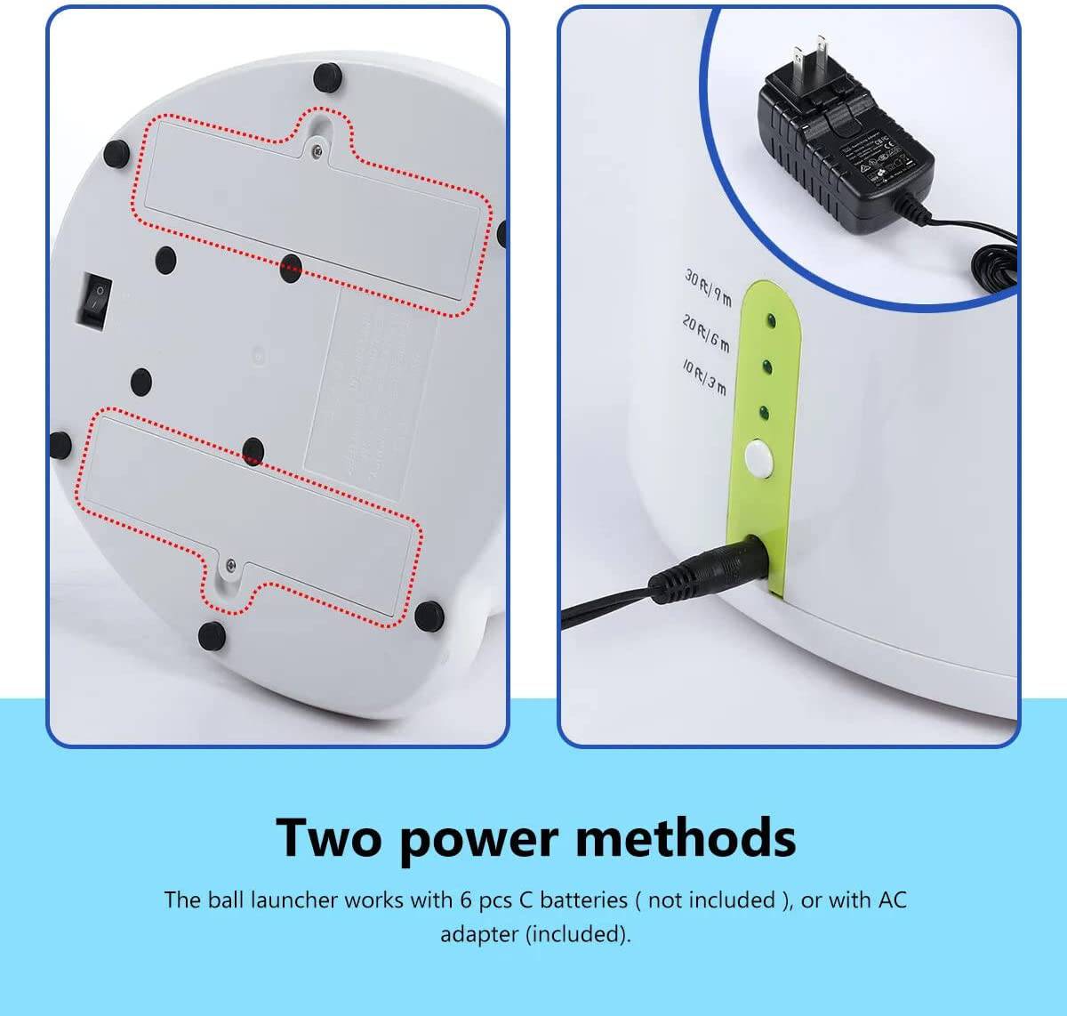 ALL FOR PAWS Lanzador automático de pelotas para perros, Lanzador automático de pelotas para perros, Lanzador de pelotas para perros, Juguetes interactivos para perros, Incluye 3 pelotas de tenis para perros - DIGVICE MX