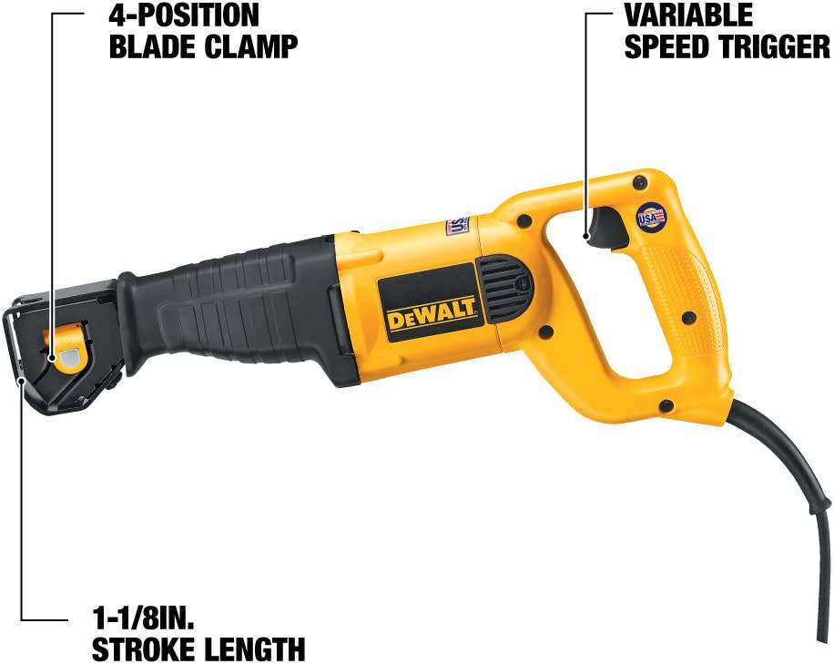 Sierra recíproca DEWALT, 10 amperios (DWE304) - DIGVICE MX