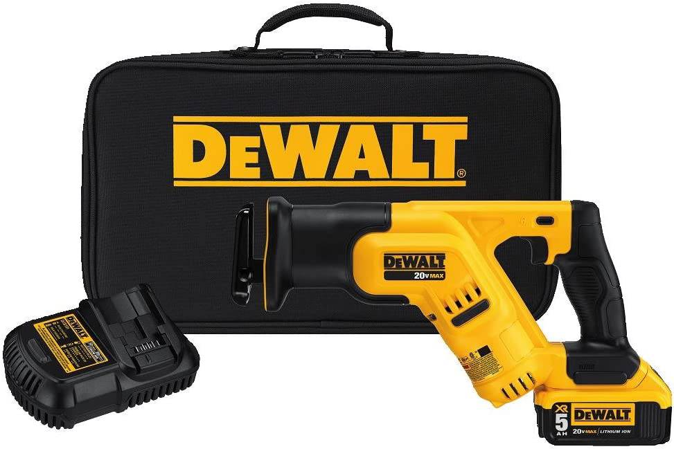 DEWALT 20V MAX* Kit de sierra recíproca inalámbrica, batería de 5 amperios por hora (DCS387P1) - DIGVICE MX