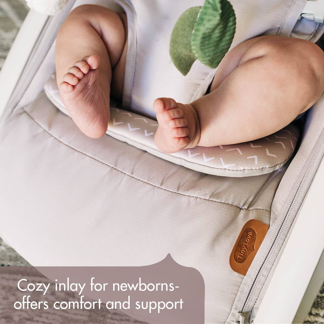 Tiny Love Boho Chic Balancín 2 en 1 con barra de juguete colgante extraíble, modos mecedora o estacionario, se pliega para almacenamiento compacto y portabilidad - DIGVICE MX