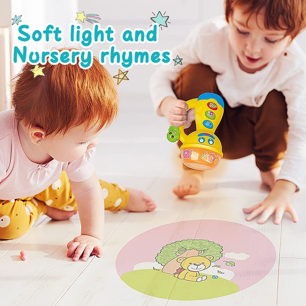 CO - CREA - Juguetes con linternas para niños y niñas de 1 año, juguetes con proyector para bebés- B0BCK87NNH