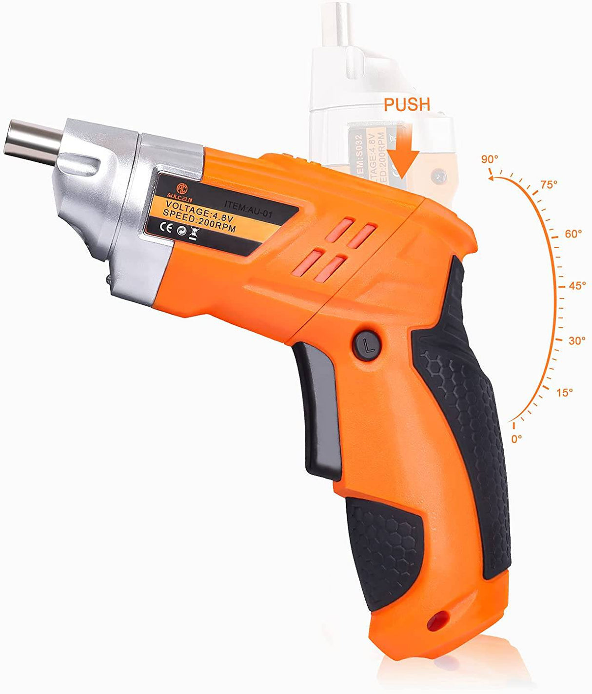 AULCELN Destornillador eléctrico Recargable, juego de destornilladores inalámbricos Pistolas de tornillo de iones de litio de 4,8 V con 32 puntas, luz LED para bricolaje doméstico, herramientas eléctricas y manuales - DIGVICE MX