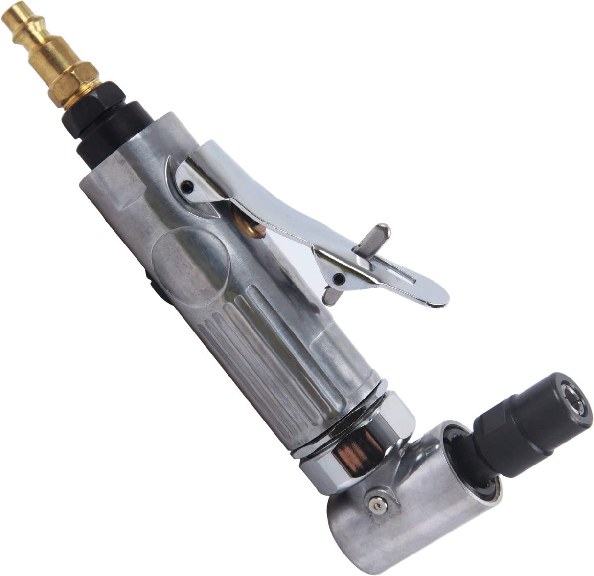 YELWAY Amoladora de troquel de aire en ángulo de 1/4 pulgadas, 20000 RPM, en ángulo de 90 grados, ángulo de la serie Edge con 1/4 pulgadas, de ángulo de aire, de ángulo neumático, color pulido - DIGVICE MX