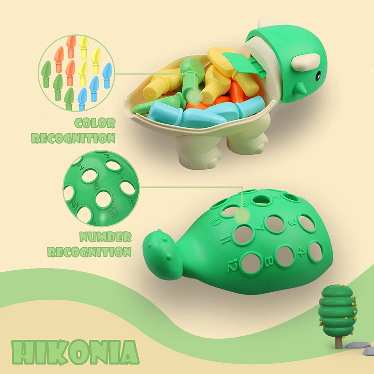 Hikonia Motor Skills Juguetes de aprendizaje para niños pequeños Actividades de aprendizaje de desarrollo - B0BF9VTNM5