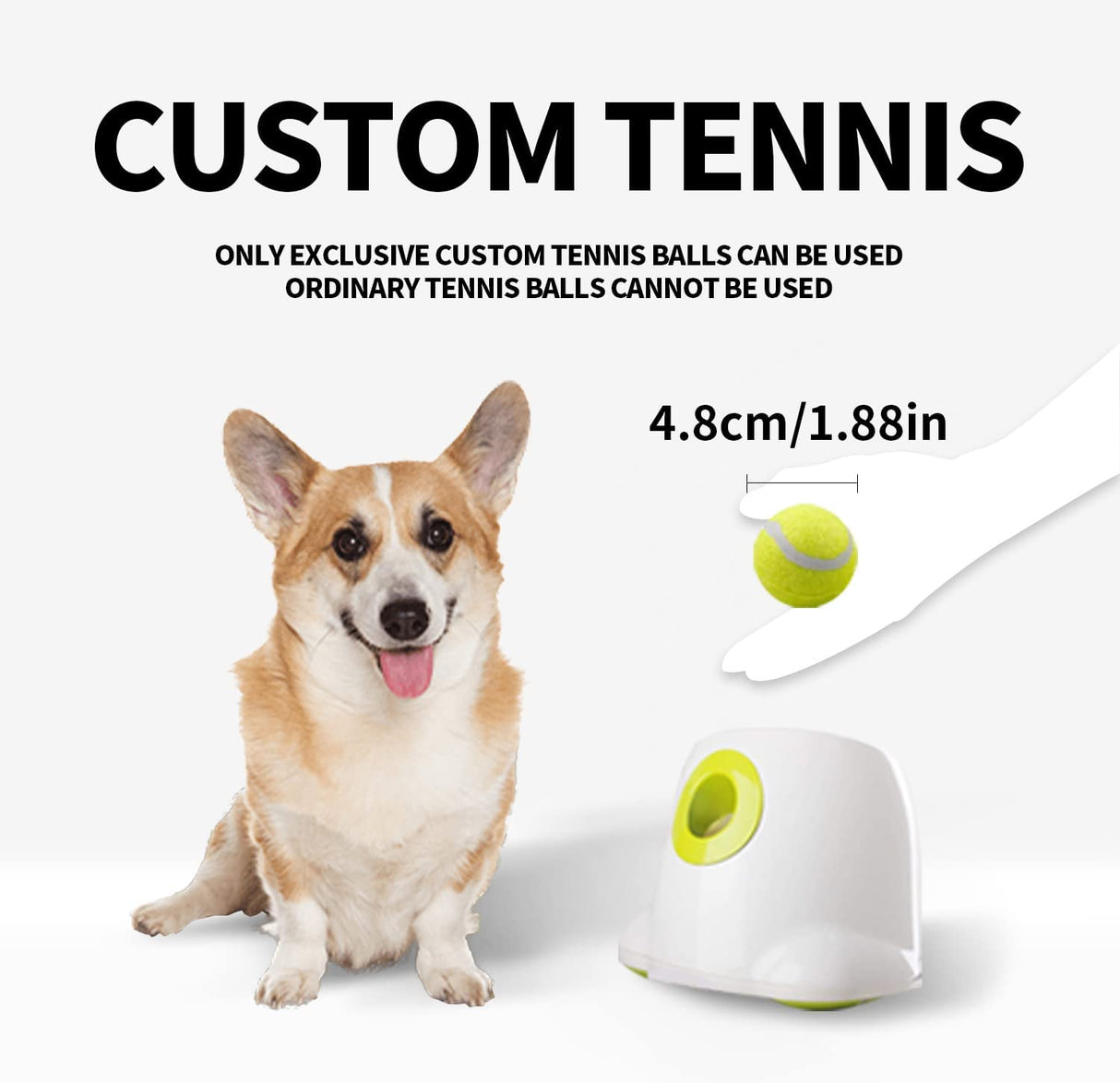 ALL FOR PAWS Lanzador automático de pelotas para perros, Lanzador automático de pelotas para perros, Lanzador de pelotas para perros, Juguetes interactivos para perros, Incluye 3 pelotas de tenis para perros - DIGVICE MX