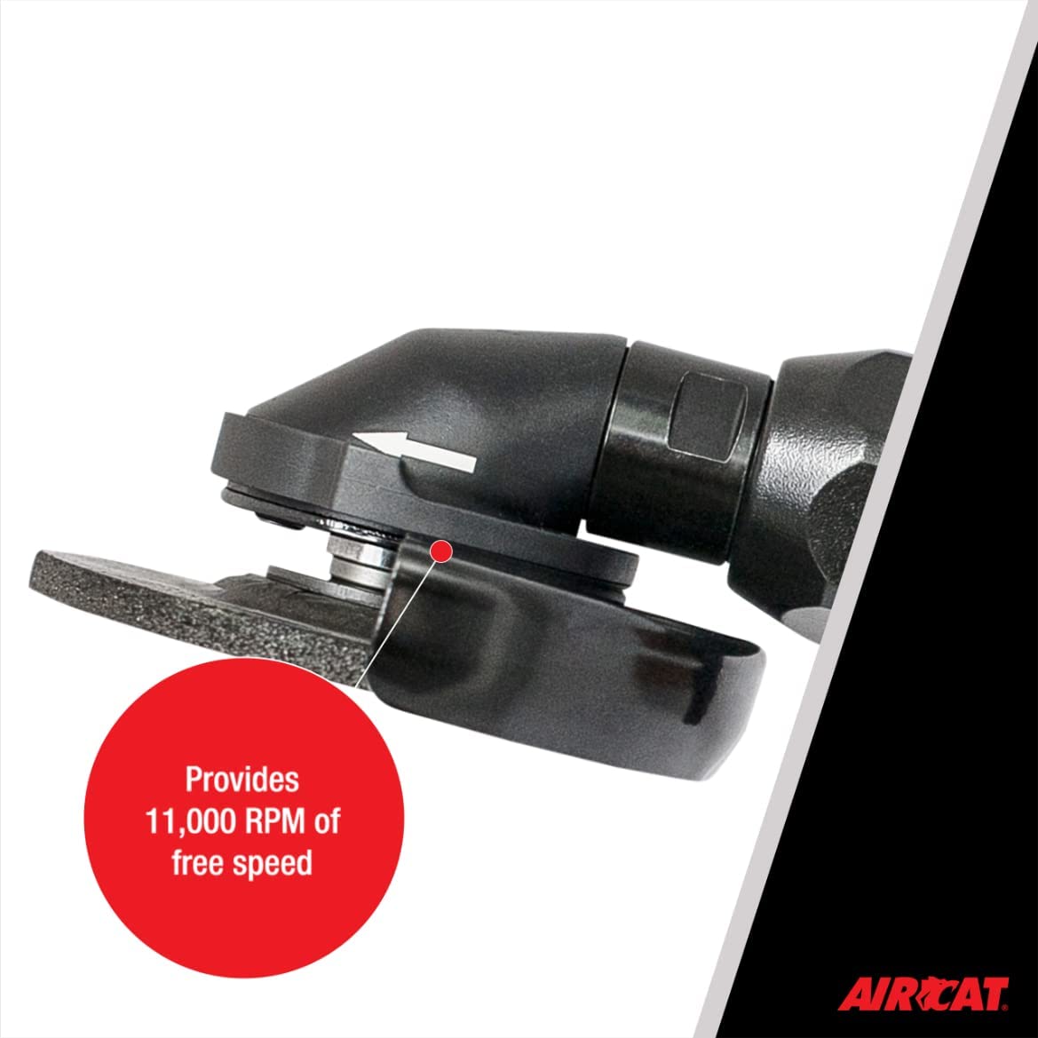 AirCAT 6340-A 1 HP 4-1/2" Amoladora angular compuesta con una sola mano 11,000 RPM - DIGVICE MX