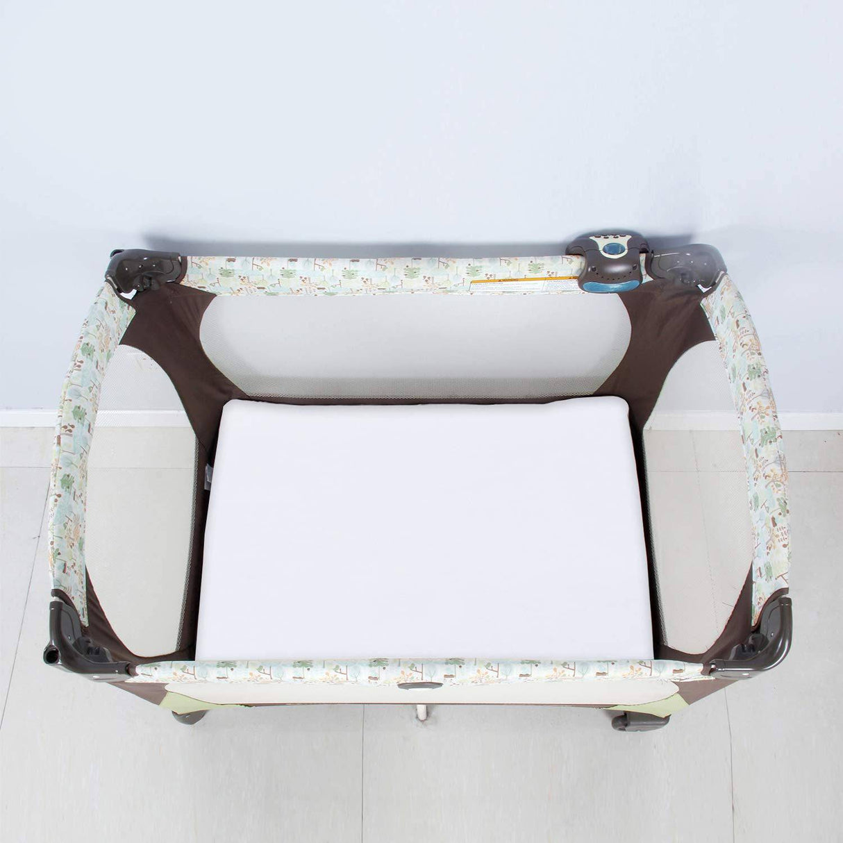 BILOBAN - Pack and Play Sábanas ajustadas, paquete de 2 juegos portátiles | Sábanas para minicunas, sábanas de microfibra ultrasuave, blancas y grises, preencogidas - DIGVICE MX