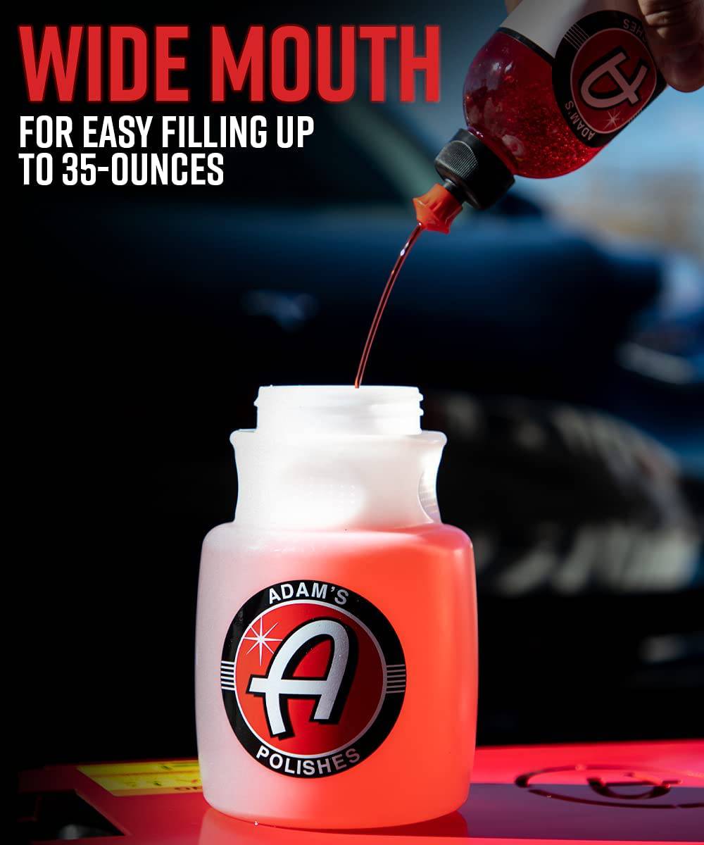 ADAM´S - Cañón de espuma premium - Pulverizador de jabón de cañón de espuma de nieve personalizado para lavado de autos | Bote rociador para lavadora a presión