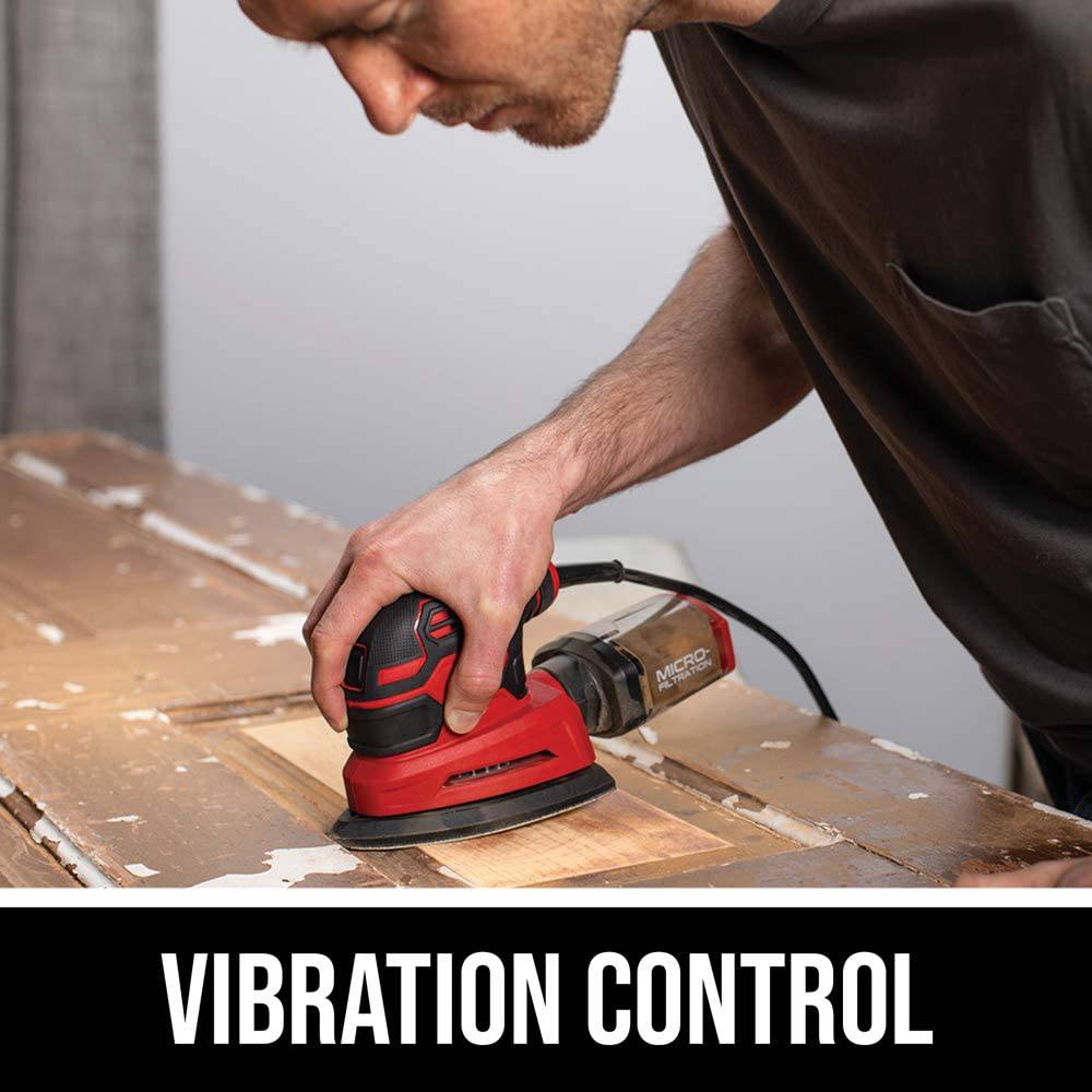 Lijadora de detalles con cable SKIL, incluye 3 piezas de papel de lija y caja para el polvo - SR250801 - DIGVICE MX