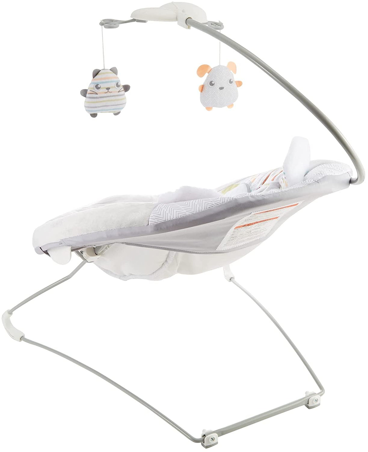 Mecedora de lujo Sweet Snugapuppy de Fisher-Price, asiento de bebé portátil con movimiento en el techo, música y vibraciones relajantes - DIGVICE MX