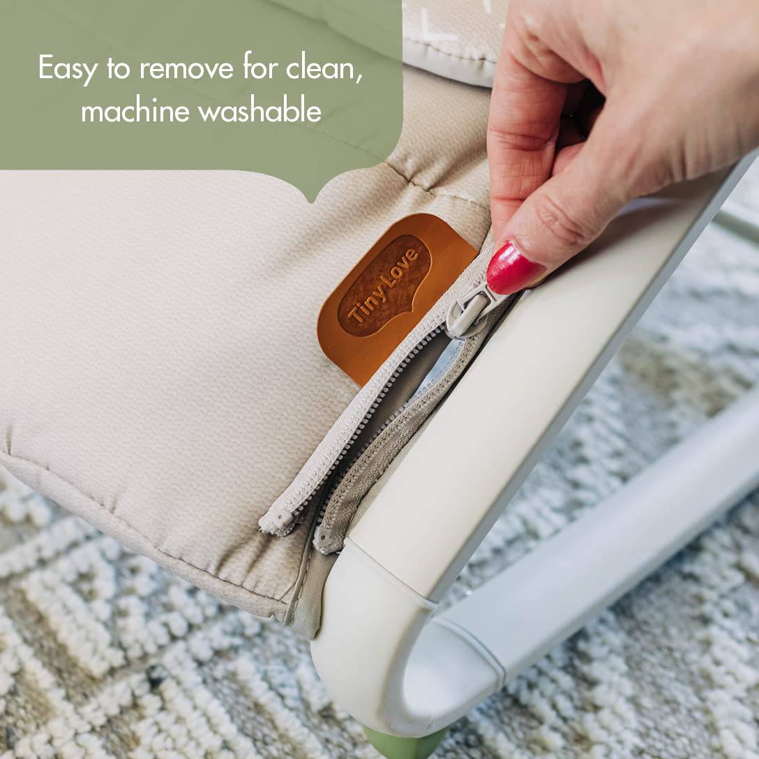 Tiny Love Boho Chic Balancín 2 en 1 con barra de juguete colgante extraíble, modos mecedora o estacionario, se pliega para almacenamiento compacto y portabilidad - DIGVICE MX