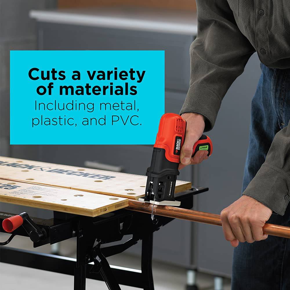 Sierra caladora BLACK+DECKER, inalámbrica, compacta (LPS7000) - DIGVICE MX