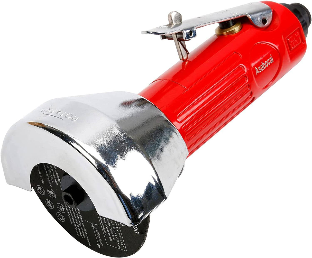 ASABOCAI - Herramienta de corte de aire de 3 pulgadas, máquina cortadora neumática de amoladora angular con juego de discos de corte de 6 piezas de 3 " - DIGVICE MX