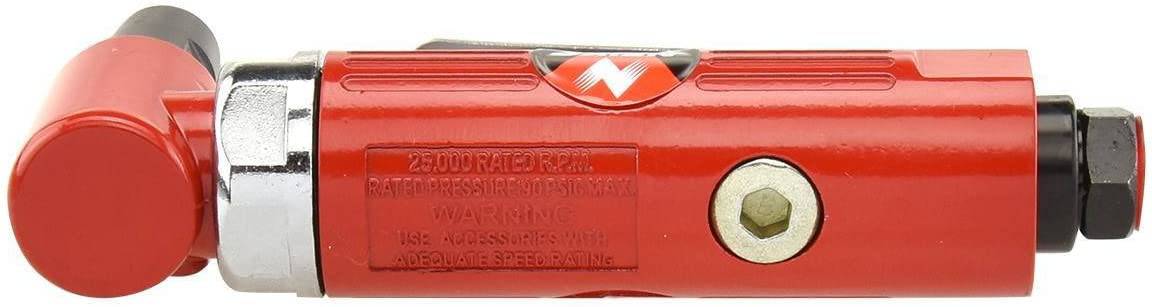NEIKO 30060A Amoladora neumática de ángulo recto de 1/4” | 20.000 RPM | 4 CFM Consumo | Escape trasero | Culata - DIGVICE MX