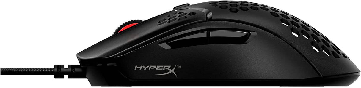 HyperX Pulsefire Haste: mouse para juegos, ultraligero, 59 g, carcasa de nido de abeja, diseño hexagonal, RGB, cable USB HyperFlex, hasta 16000 DPI, 6 botones programables