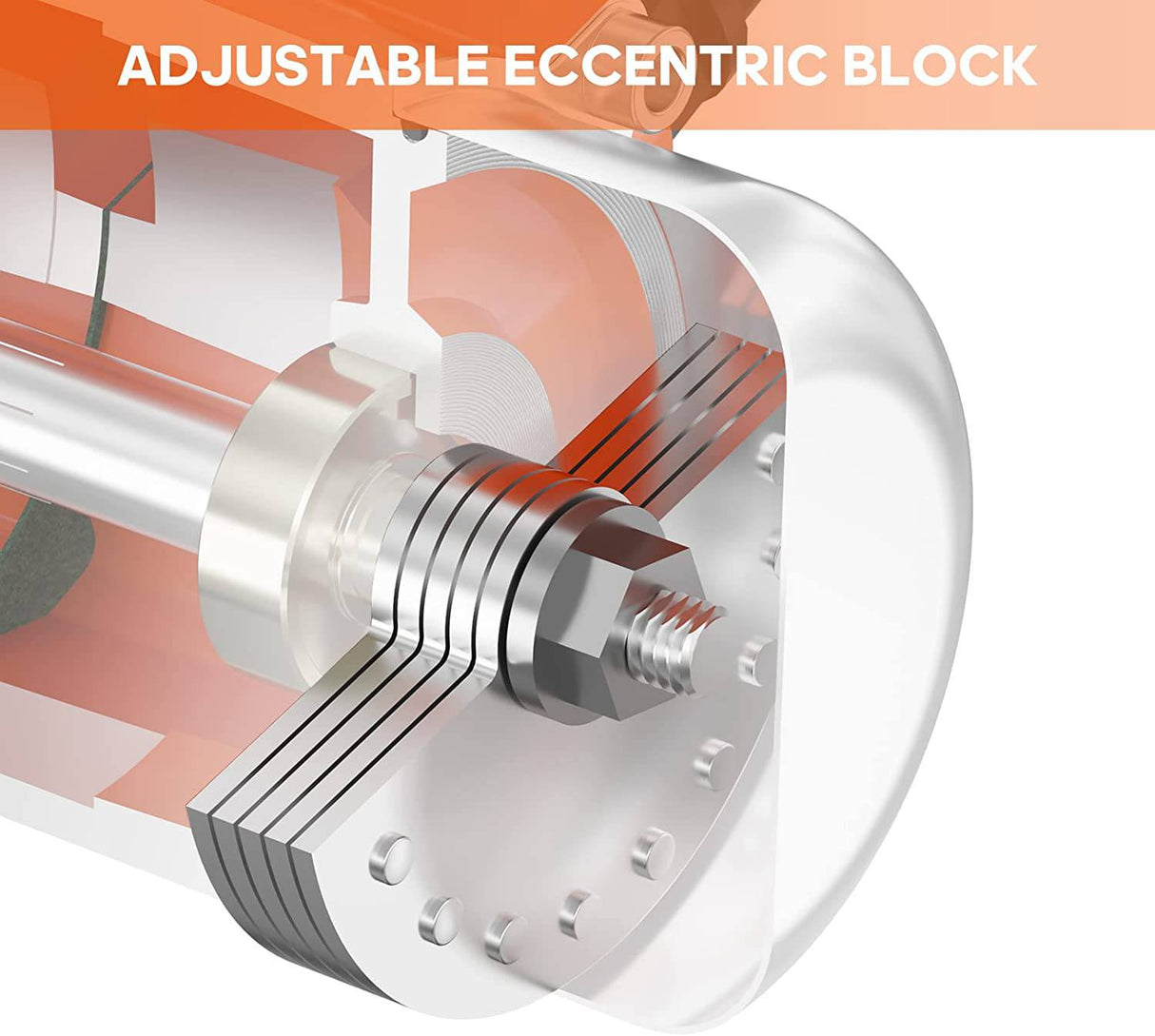 GPOAS 30W Vibrador de hormigón Motor de vibración Monofásico AC 110V 3600RPM, Caja de aleación de aluminio Vibradores vibratorios asincrónicos eléctricos para mesa agitadora (30W) - DIGVICE MX