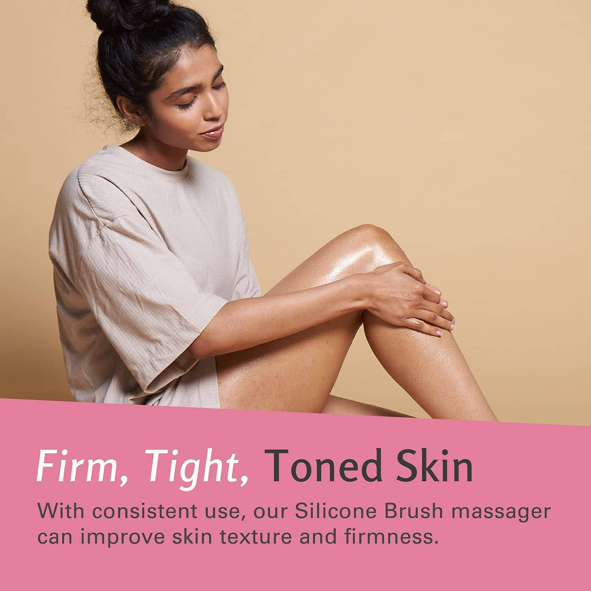M3 Naturals - cepillo exfoliante de silicona | Silicona suave y delicada | Cepillo Anti Celulitis | Circulación Sanguínea, Suavizado De La Piel | Aprieta, tonifica, exfolia y reafirma la piel | Uso en cuero cabelludo, piel y músculos.