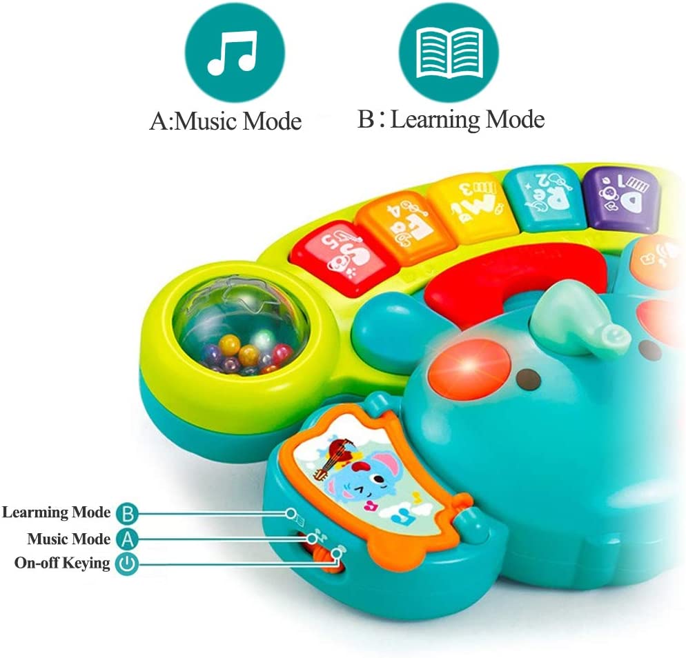 Yiosion Baby Piano Toy 6 a 12-18 meses, juguetes musicales - B0856ZP3YS