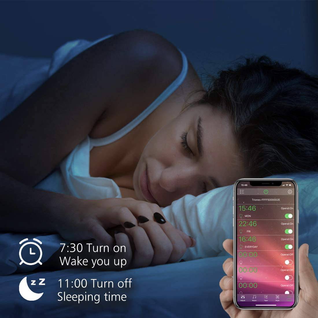 ILC - Bombilla LED que cambia de color RGBW controlada por aplicación, sincronización con música, regulable RGB multicolor equivalente a 60 W E26 tornillo Edison (2 unidades) - DIGVICE MX