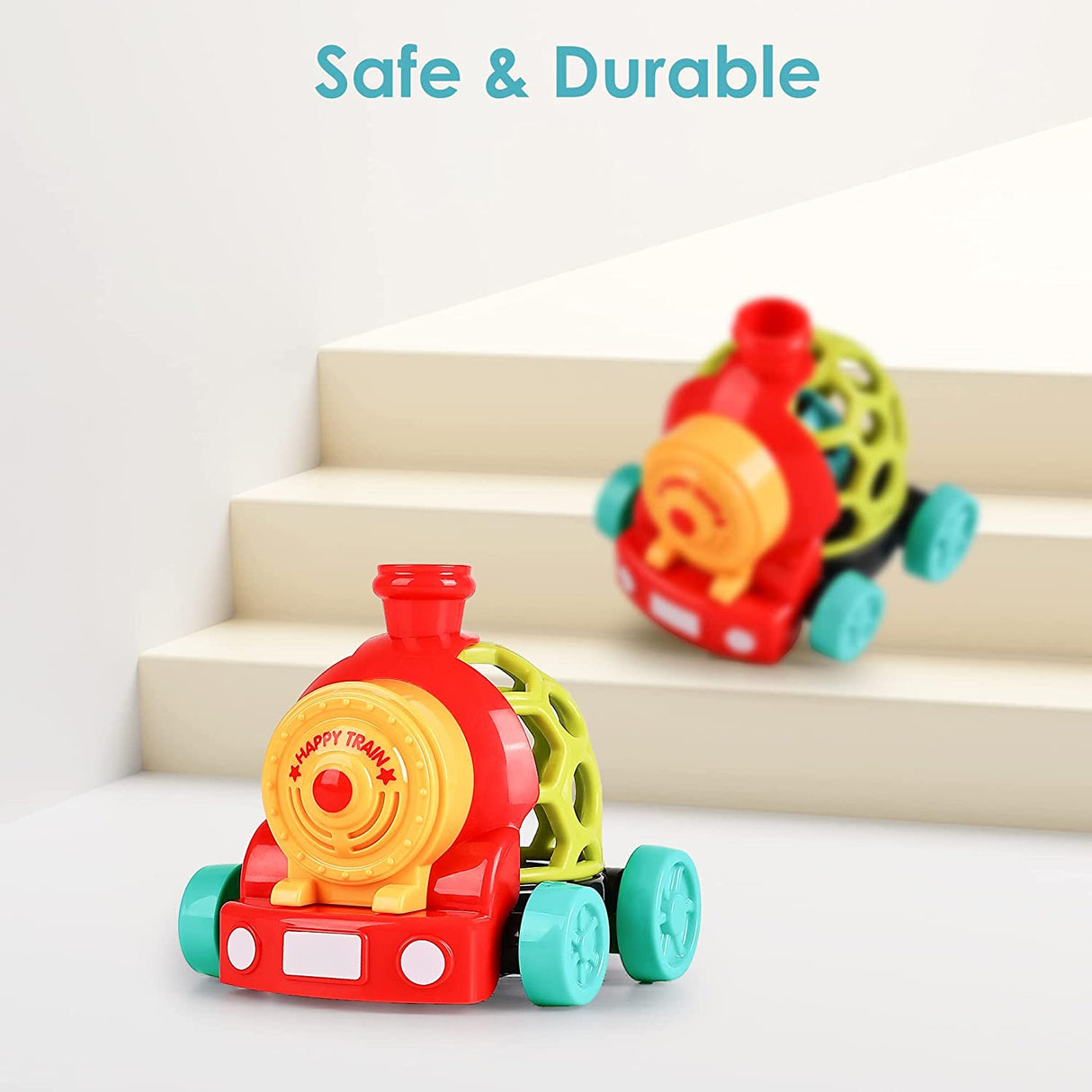 iPlay, iLearn Baby Train Soft Ball Sonajero Juguetes, Infantil Musical Push Go Car Sonajeros, Desarrollo Agarre Sensorial - B09T32W228