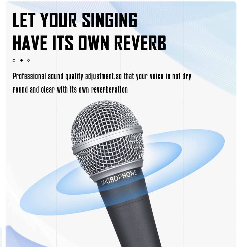 Weymic Wm58 Micrófono de instrumento de Audio Vocal dinámico de estilo clásico con sonido limpio, micrófono profesional de cuerpo de Metal