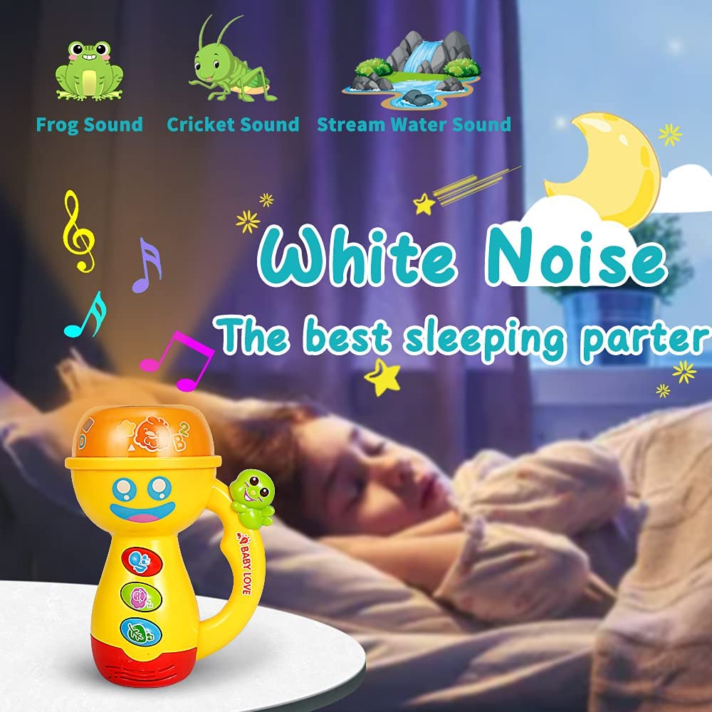 CO - CREA - Juguetes con linternas para niños y niñas de 1 año, juguetes con proyector para bebés- B0BCK87NNH