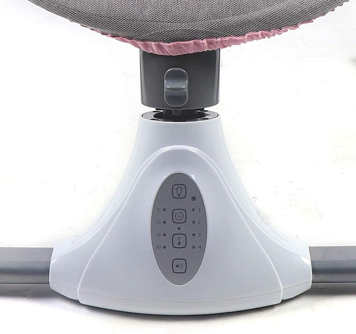 DNYSYSJ - Hamaca para bebé con música y juguetes, silla columpio con función Bluetooth, asiento basculante de cuna mecedora hinchable para bebés recién nacidos de 0 a 12 meses (rosa) - DIGVICE MX