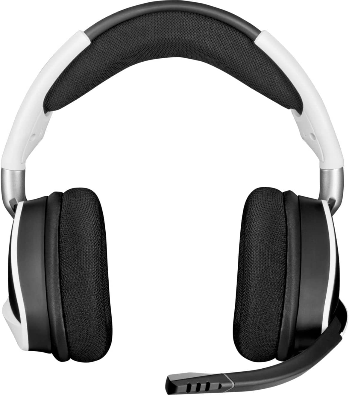 Corsair VOID RGB Elite Auriculares inalámbricos premium para juegos con sonido envolvente 7.1 - Certificado por Discord - Funciona con PC, PS5 y PS4 - Blanco (CA-9011202-NA)