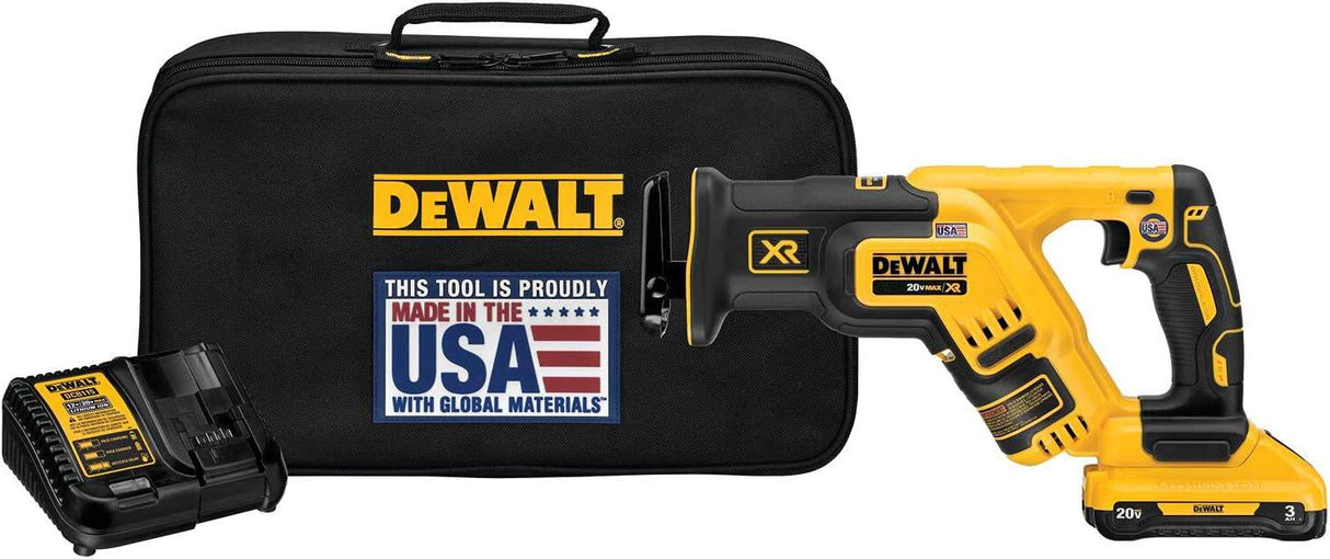 DEWALT DCS367L1 20V MAX* XR Kit de sierra recíproca compacta inalámbrica sin escobillas (3.0 AH) - DIGVICE MX