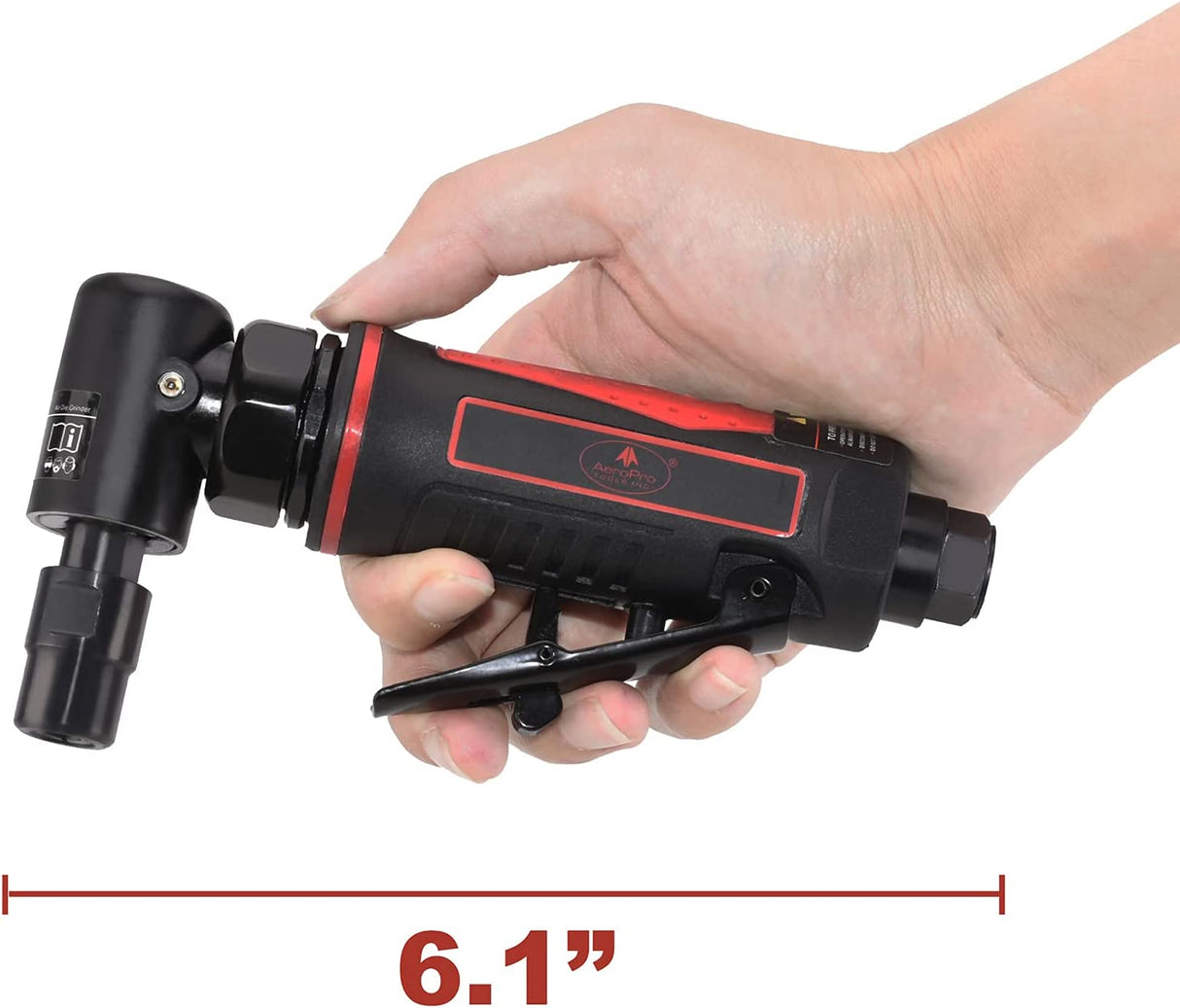 AEROPRO TOOLS Amoladora de ángulo de aire con empuñadura de pistola en ángulo de 1/4 pulgadas AP17315 con 1/4 de recogida, 20000 RPM - DIGVICE MX