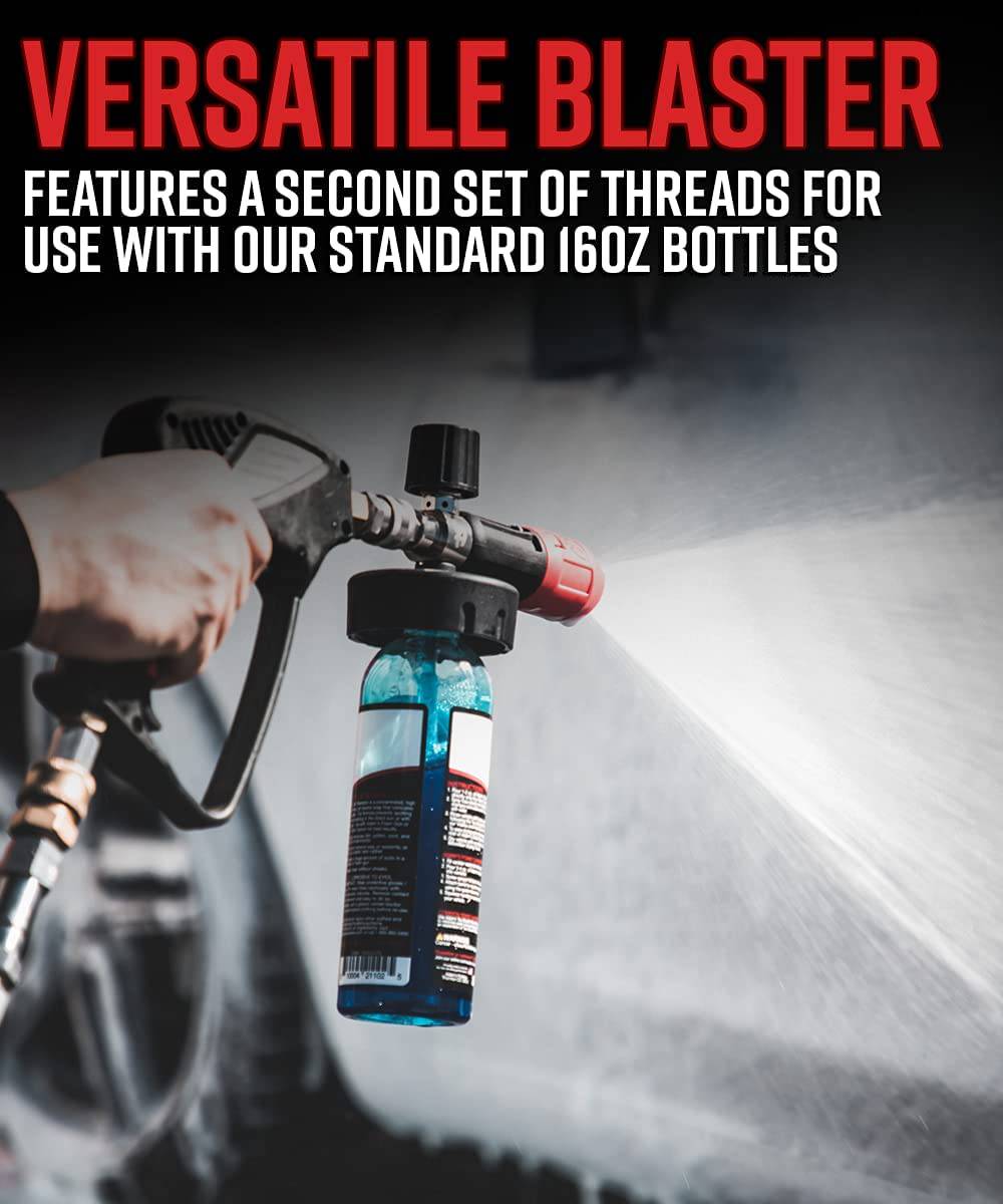 ADAM´S - Cañón de espuma premium - Pulverizador de jabón de cañón de espuma de nieve personalizado para lavado de autos | Bote rociador para lavadora a presión