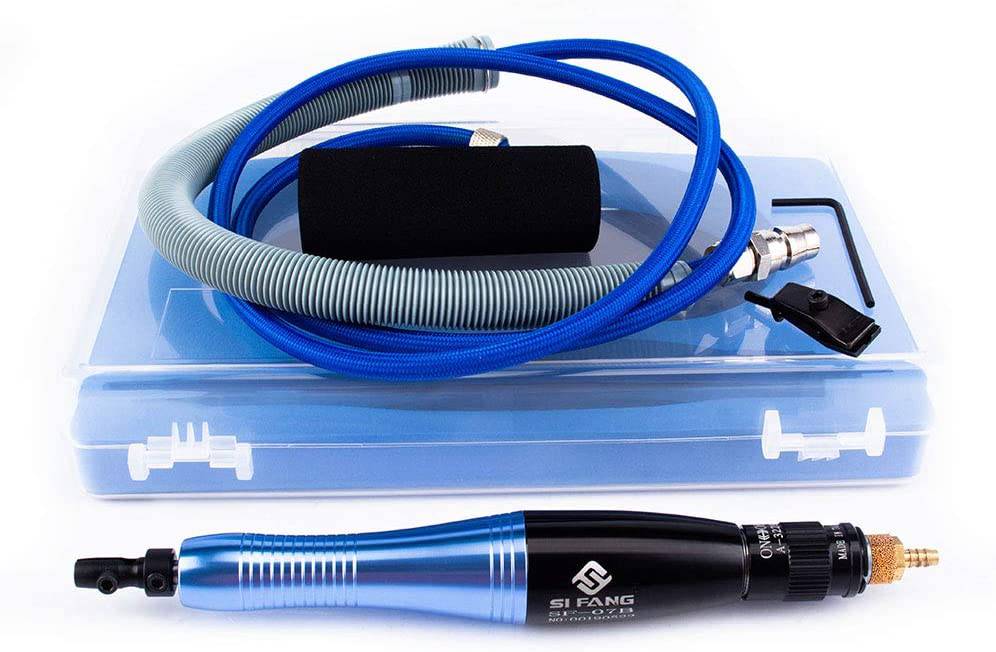 SI FANG Turbina Reciprocante Amoladora de ultrasonido neumática Micro Lápiz de aire neumático Kit de amoladora de matriz para moldes Lapeado de metal Limado Pulido Pulido Herramientas de lijado - DIGVICE MX