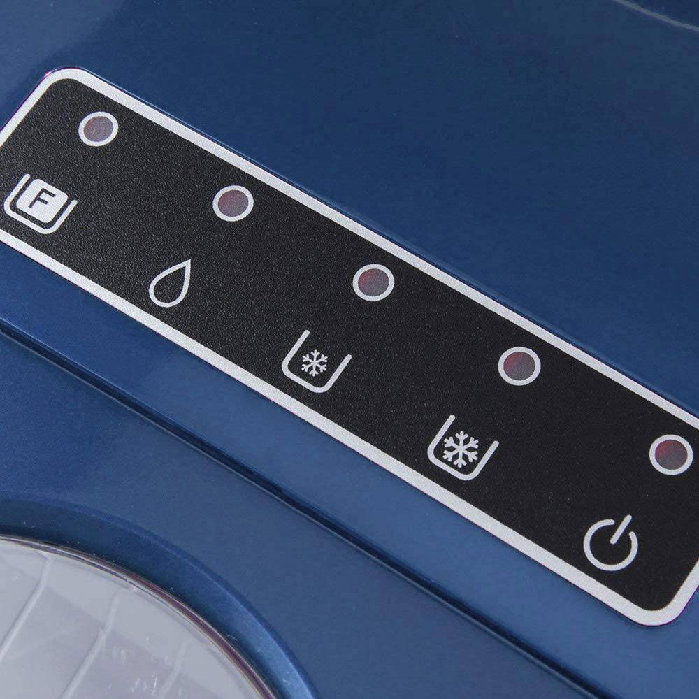 Deco Rapid, máquina de hielo eléctrica automática portátil para encimera, 6 grandes colores, carga superior compacta, 26 libras. Por día - DIGVICE MX