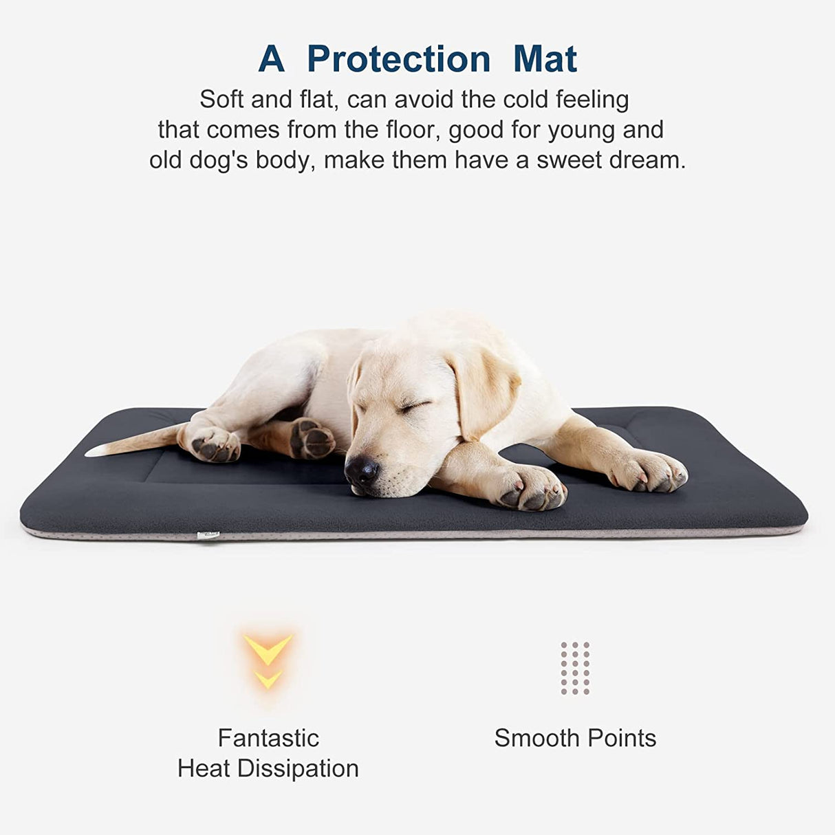 Hero Dog - (L) - Cama grande para perro, alfombrilla para cama de perro, lindas camas para mascotas para perros medianos, grandes y extragrandes, colchón lavable para dormir para perros con parte inferior antideslizante - DIGVICE MX