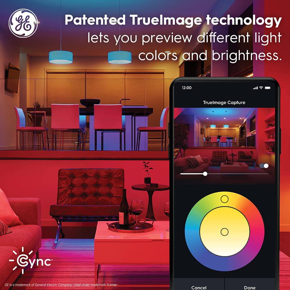 GE CYNC Tira de luz LED inteligente, a todo color, 80 pulgadas con fuente de alimentación, Bluetooth y Wi-Fi habilitado, compatible con Alexa y Google Home (1 paquete) - DIGVICE MX