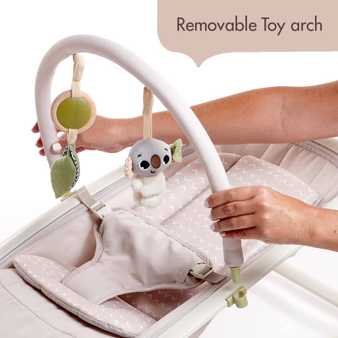 Tiny Love Boho Chic Balancín 2 en 1 con barra de juguete colgante extraíble, modos mecedora o estacionario, se pliega para almacenamiento compacto y portabilidad - DIGVICE MX