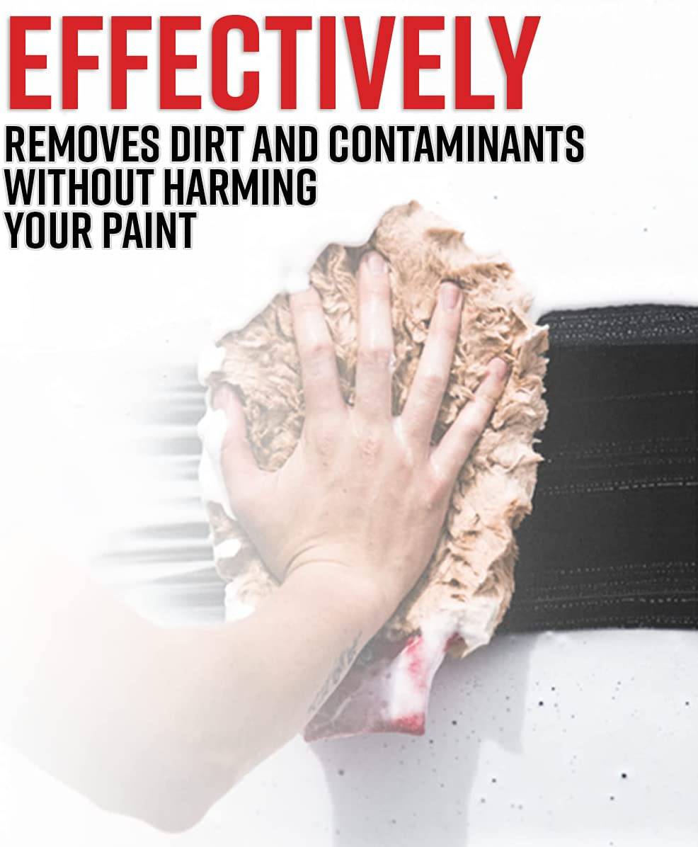 Adam's Car Wash Shampoo (galón) - pH El mejor jabón de lavado de autos para cañón de espuma de nieve, pistola de espuma, lavado de jabón de auto para lavadora a presión