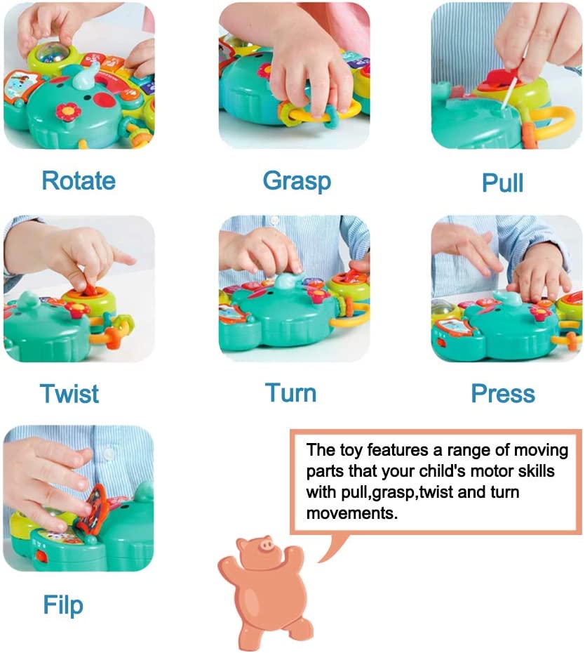 Yiosion Baby Piano Toy 6 a 12-18 meses, juguetes musicales - B0856ZP3YS