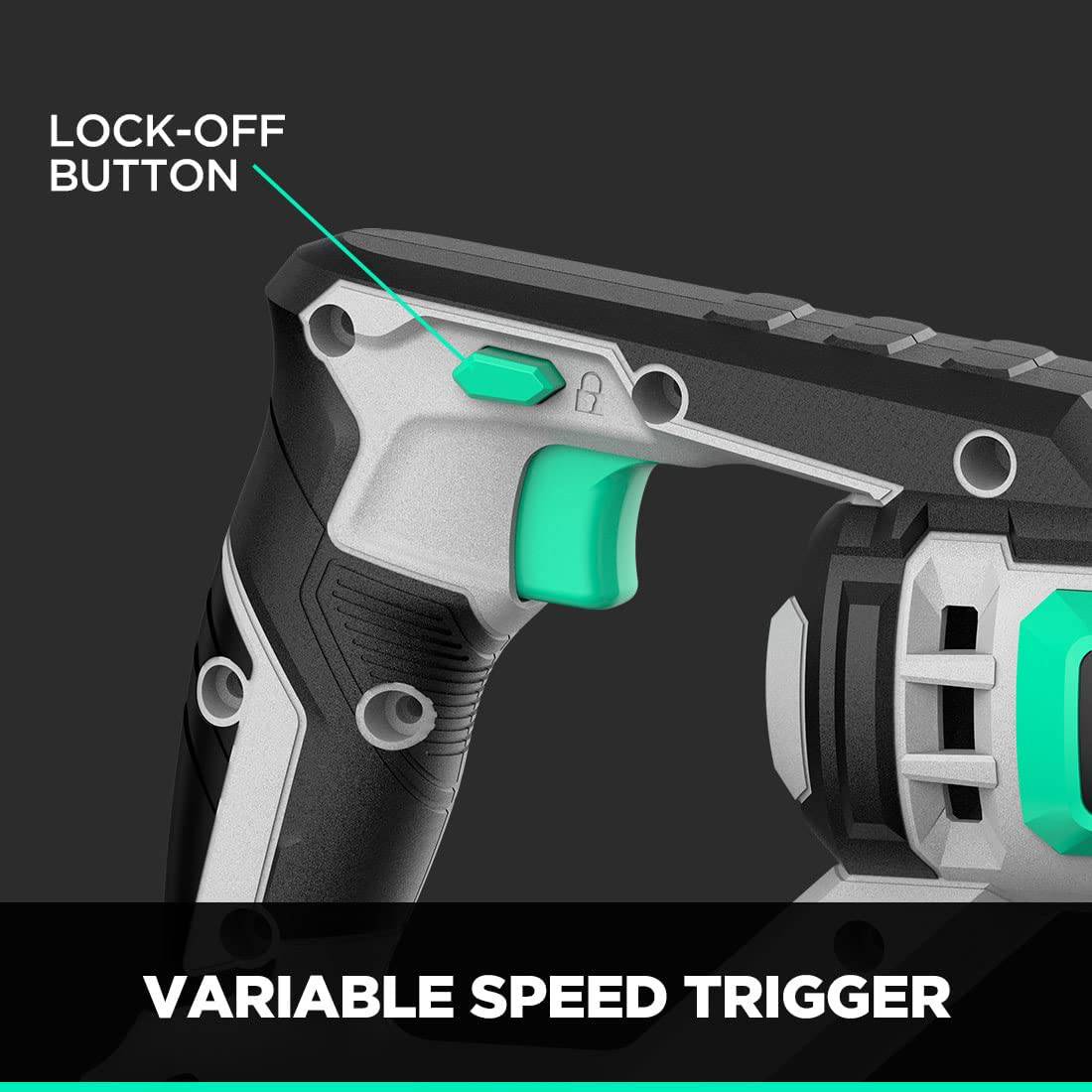 Litheli Sierra de sable inalámbrica, potente kit de sierra de mano con batería de 20 V 4,0 Ah y cargador rápido, 0-3000 SPM con cambio de cuchillas sin herramientas, ligera para corte de madera y metal. - DIGVICE MX