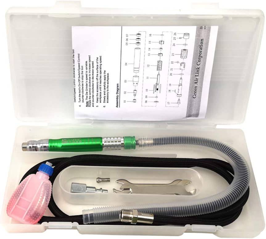 DP Dynamic Power 1/8" Air Micro DIE Grinder con piezas adicionales D313321B - DIGVICE MX