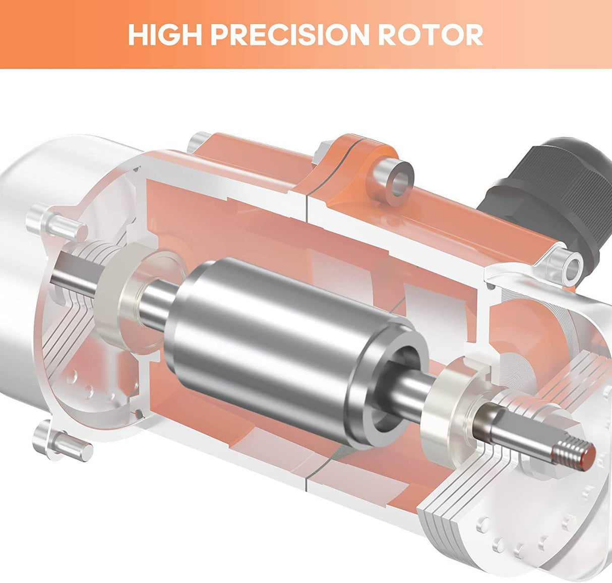 GPOAS 30W Vibrador de hormigón Motor de vibración Monofásico AC 110V 3600RPM, Caja de aleación de aluminio Vibradores vibratorios asincrónicos eléctricos para mesa agitadora (30W) - DIGVICE MX