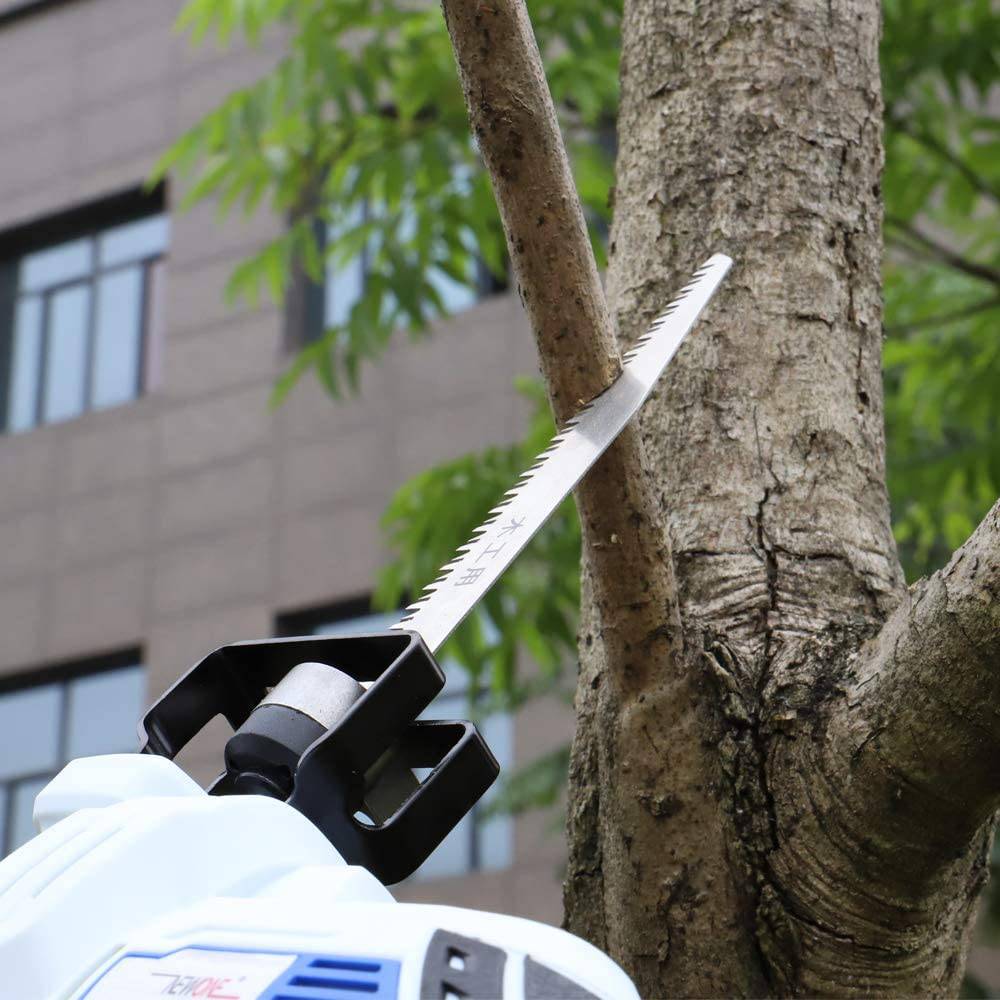 NEWONE Sierra alternativa inalámbrica de 12 V Sawzall compacta con 2 hojas para madera Incluye batería de 2,0 Ah, cargador inteligente y fuente de alimentación USB - DIGVICE MX