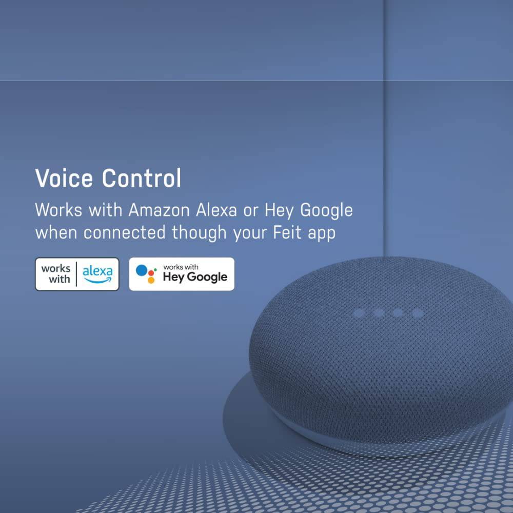 Feit - Bombillas eléctricas inteligentes con cambio de color RGB y blanco sintonizable, bombillas WiFi de 2,4 GHz, no necesita concentrador, funciona con Alexa y Google, regulable 60 W = LED 9 W, OM60/RGBW/CA/AG/3, paquete de 3 - DIGVICE MX