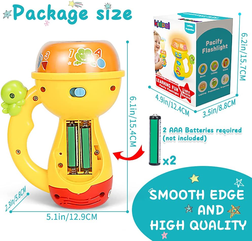 CO - CREA - Juguetes con linternas para niños y niñas de 1 año, juguetes con proyector para bebés- B0BCK87NNH