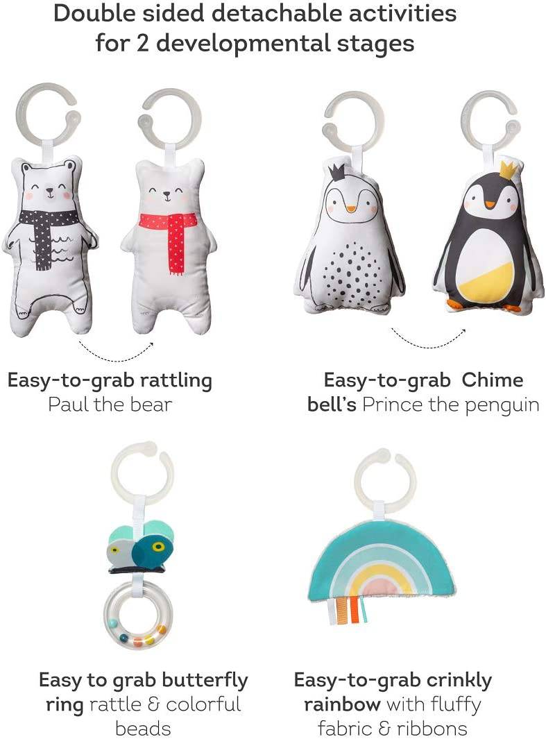 Taf Toys North Pole 4 Seasons Baby Play Mat y Infant Activity Gym con música y luz. Tapete de desarrollo con acolchado grueso, para recién nacidos en adelante. Diseñado para fomentar el desarrollo de los sentidos del bebé - DIGVICE MX