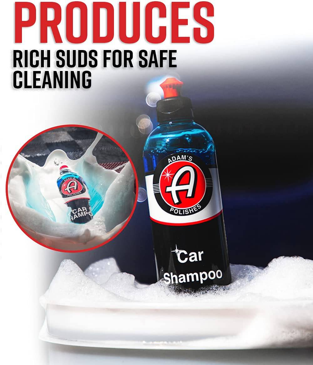 Adam's Car Wash Shampoo (galón) - pH El mejor jabón de lavado de autos para cañón de espuma de nieve, pistola de espuma, lavado de jabón de auto para lavadora a presión