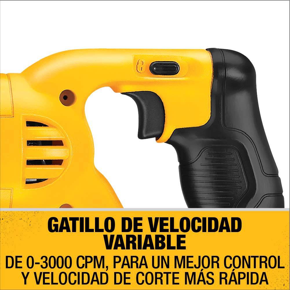 DEWALT 20V MAX* Sierra alternativa, solo herramienta (DCS380B) - DIGVICE MX