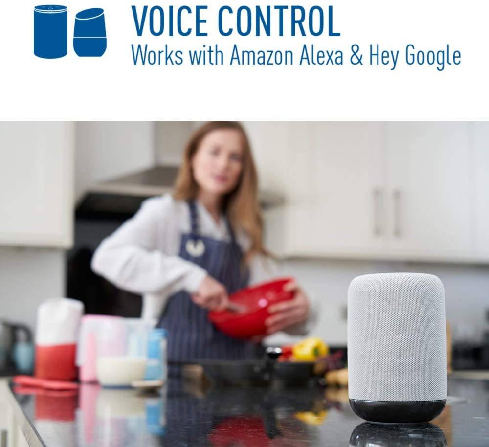 Cree Lighting Connected Max Smart Led Bulb A19 60W Tunable White + Cambio de color, 2.4 Ghz, Funciona con Alexa y Google Home, No requiere concentrador, Bluetooth + Wifi, 1Pk - DIGVICE MX